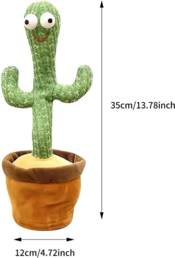 Chigy Wooh Talking, Singing & Dancing Cactus Toy for Baby - 13.78 inches x 4.72 inches, Green